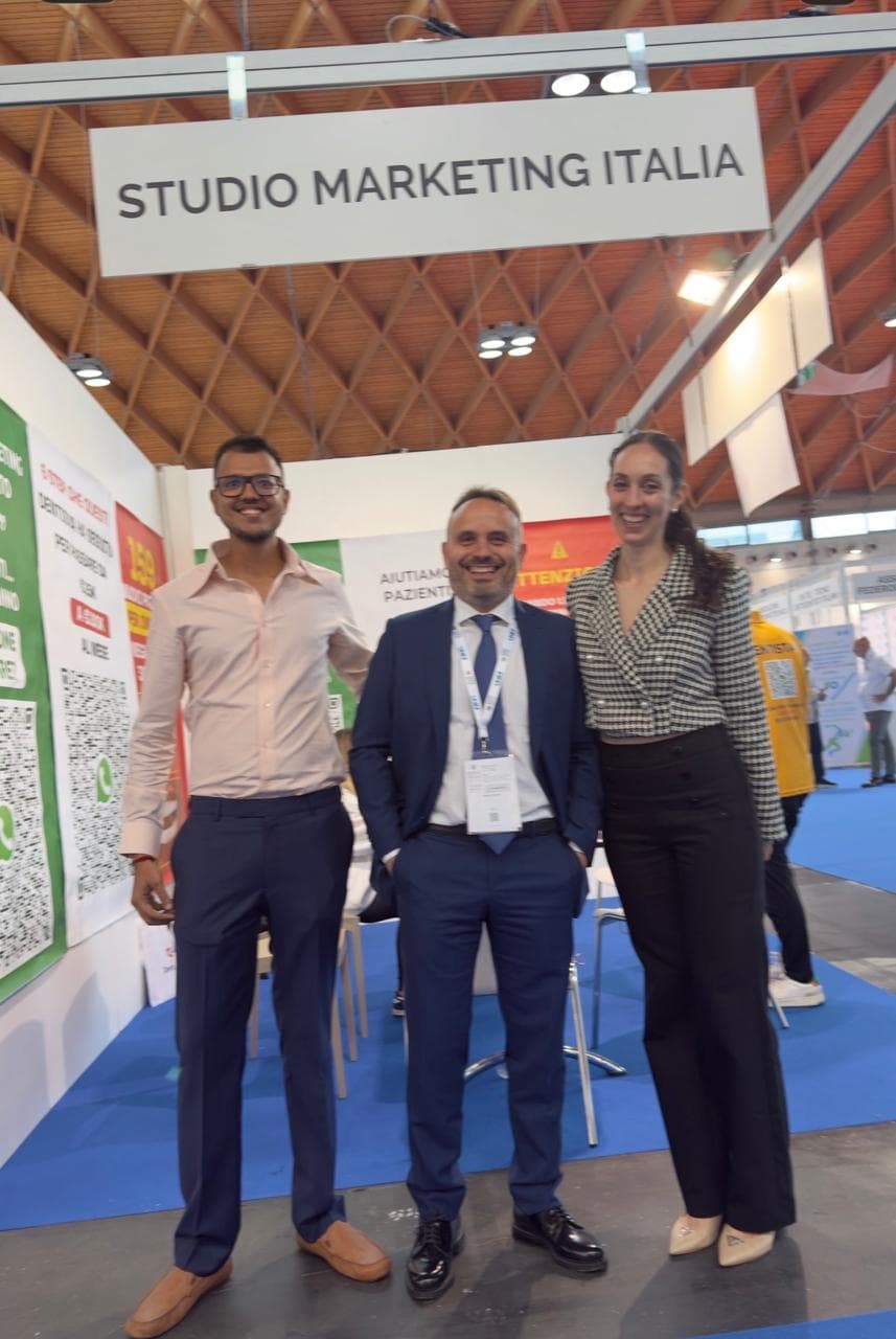 Our team with a client